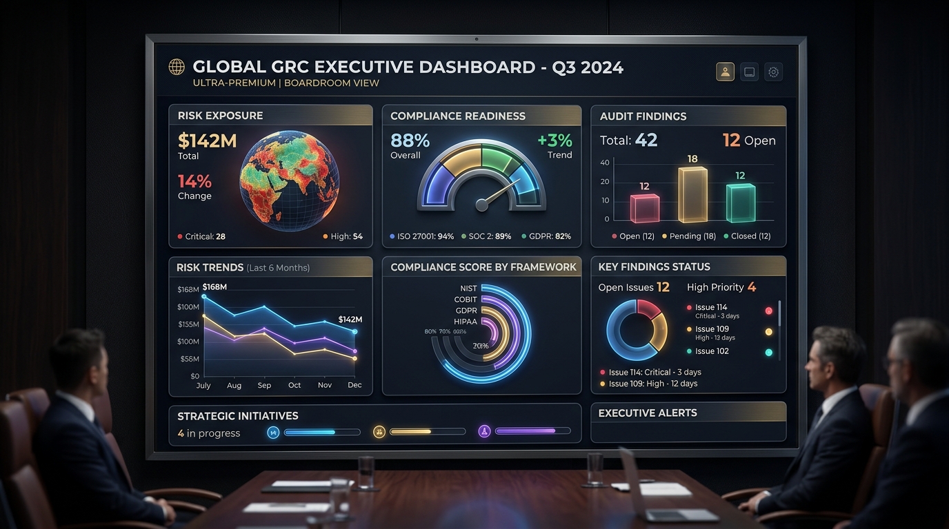 Banking & Financial Services GRC Dashboard